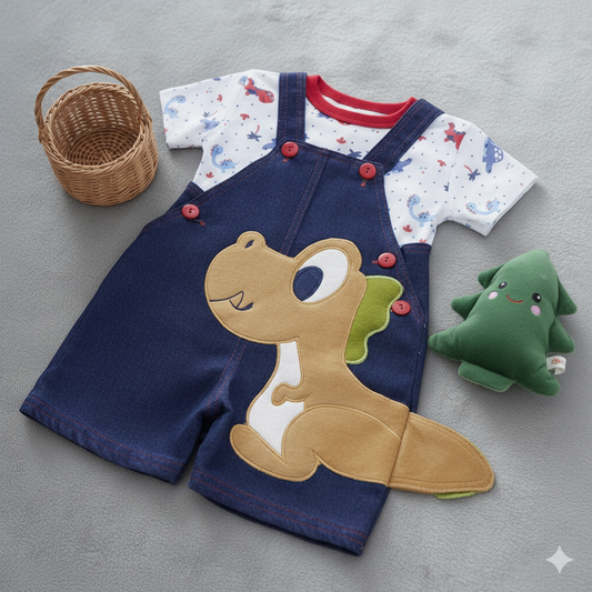 Conjunto Dino Overall